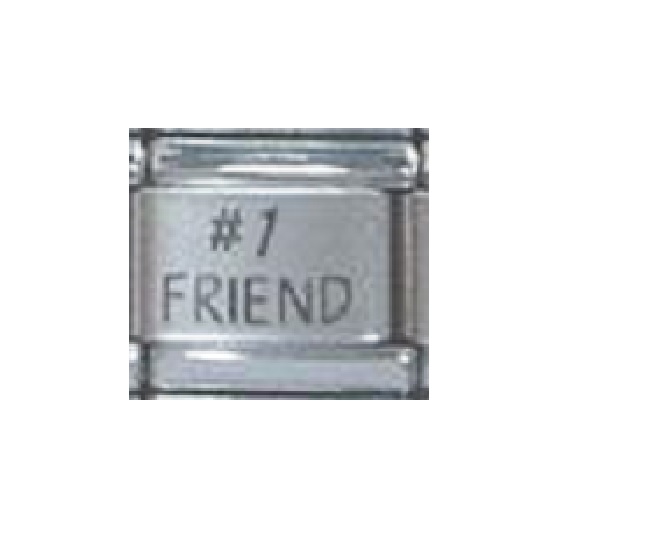 #1 Friend laser (a) - 9mm Italian charm - Click Image to Close